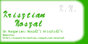 krisztian noszal business card